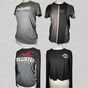 4PC 100% COTTON Hollister Long Sleeves & T-shirts Bundle🎁✨